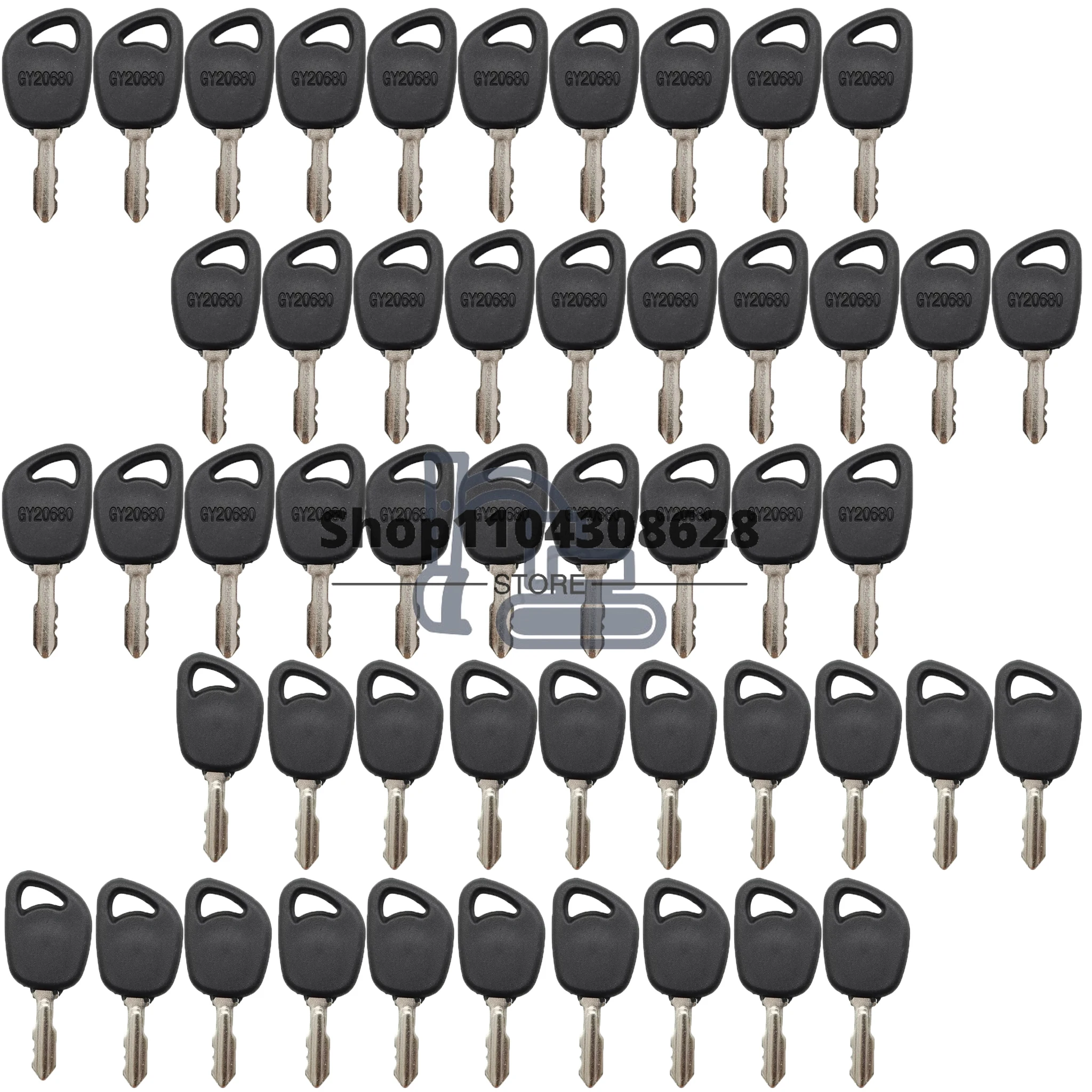 50PCS GY20680 Ignition Keys For  E170 E180 E110 E120 E130 E140 E150 E160