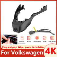 4K Dashcam For VW Volkswagen T-Roc T Roc Troc 2017 to 2024,Wifi Dash Camera Dash Cam for Car Vehicle Video Recorder