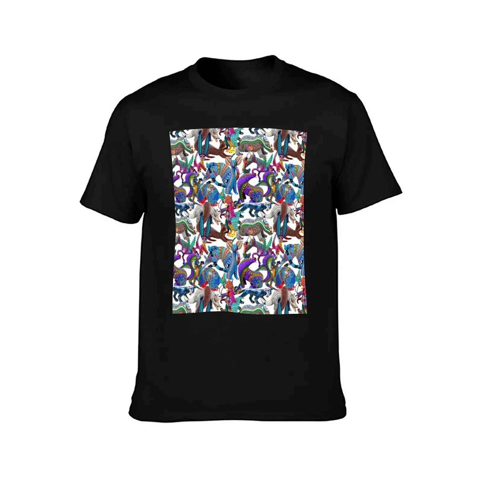 Alebrijes T-Shirt Basic Simple Design Short Sleeve Shirt T-Shirt
