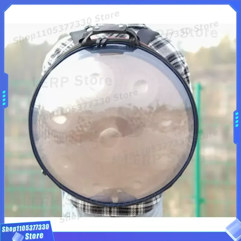 Thickened Transparent Drum Storage Bag Waterproof Percussion Instrument Cover with Hand Crank for Snare Tom Toms Protection