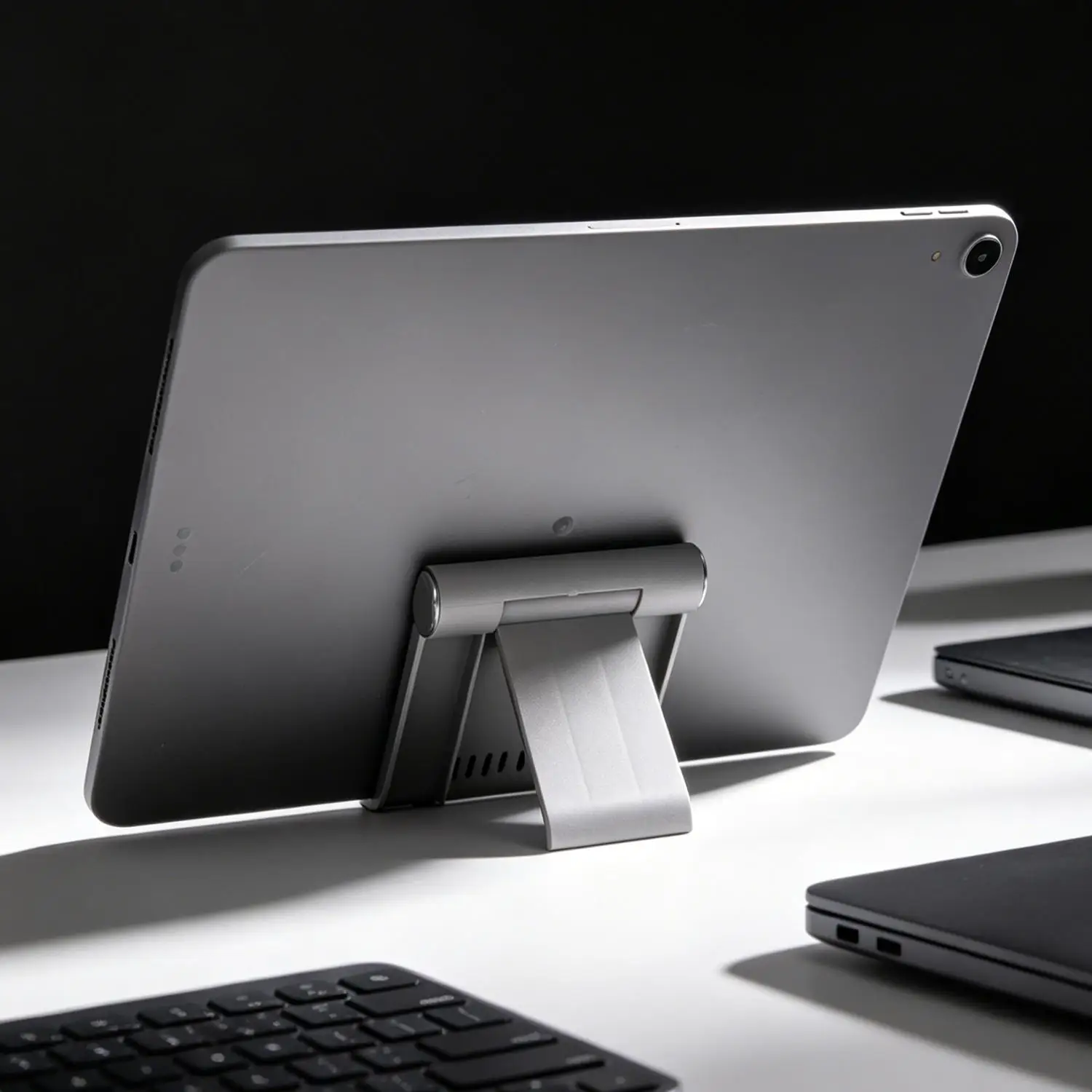 Universal Desktop Mobile Phone Tablet Holder Easy To Carry Fixed Bracket Stand For iPad iPhone Samsung Mi Huawei Tablet view 2