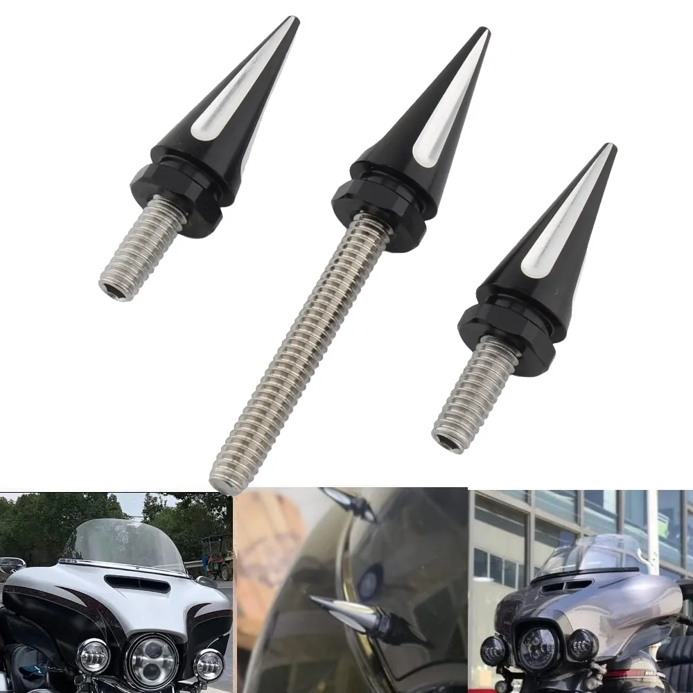 

Fairing Bolts Windshield Trim Spikes Screws Bolts For Harley Touring Street Electra Glide FLHX Ultra Limited Tri Glide 2014-UP