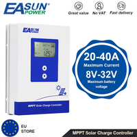 Easun MPPT 60A 40A 30A 20A Solar Charger Controller 12V 24V 36V 48V Battery Solar Panel IP21 Support Lifepo4 Li