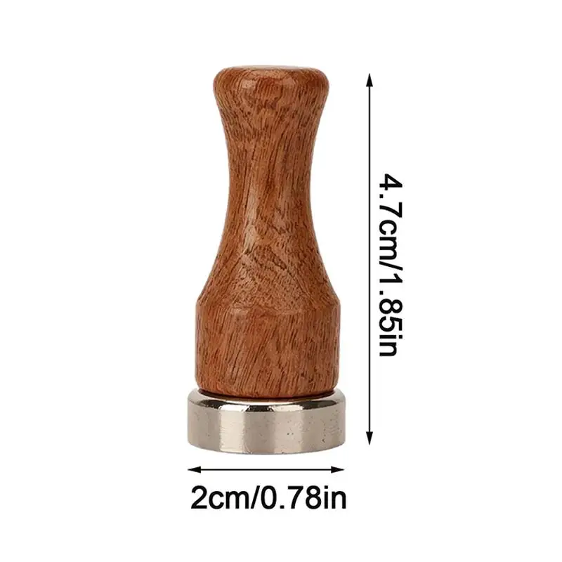 Wood Handle Magnetic Espresso Screen Puck 51/53/58mm for Optimal Brewing Efficiency