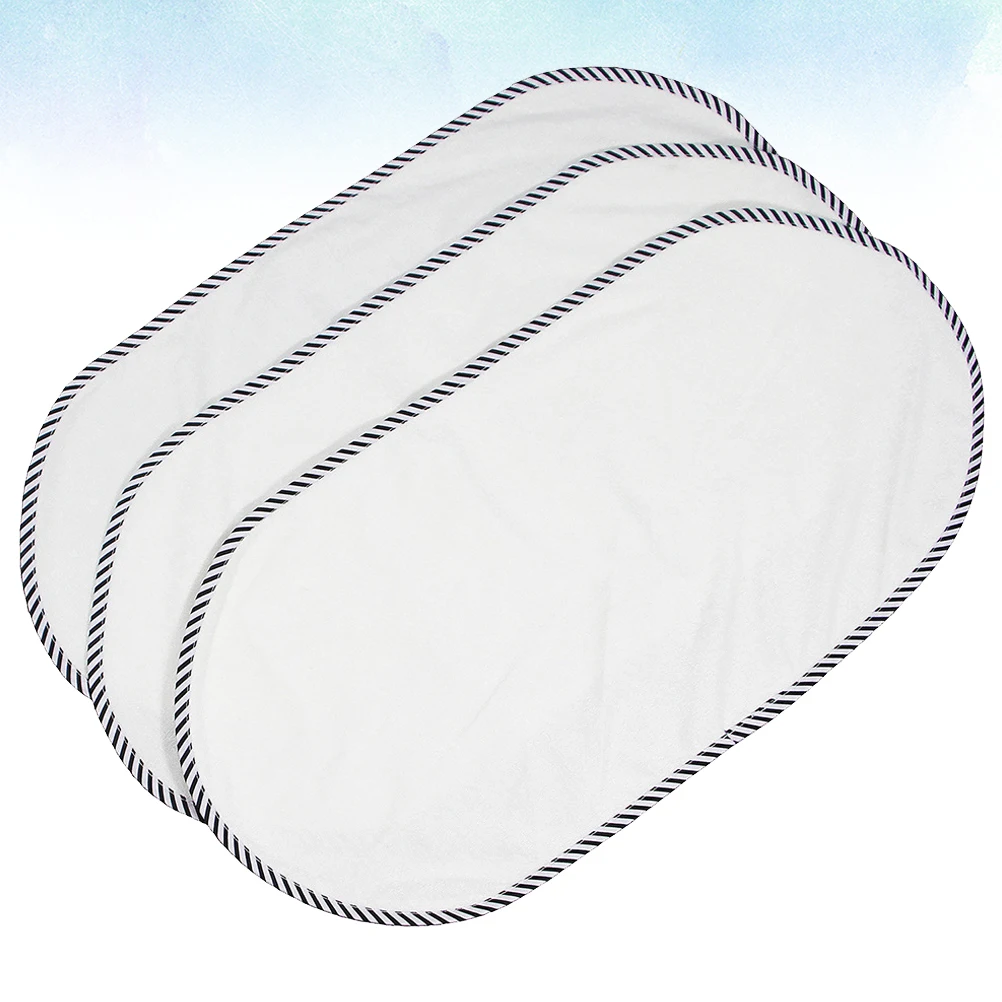 

3 Pcs Waterproof Urine Pad Diaper Cushion for Infant Bamboo Fiber Mat White Baby