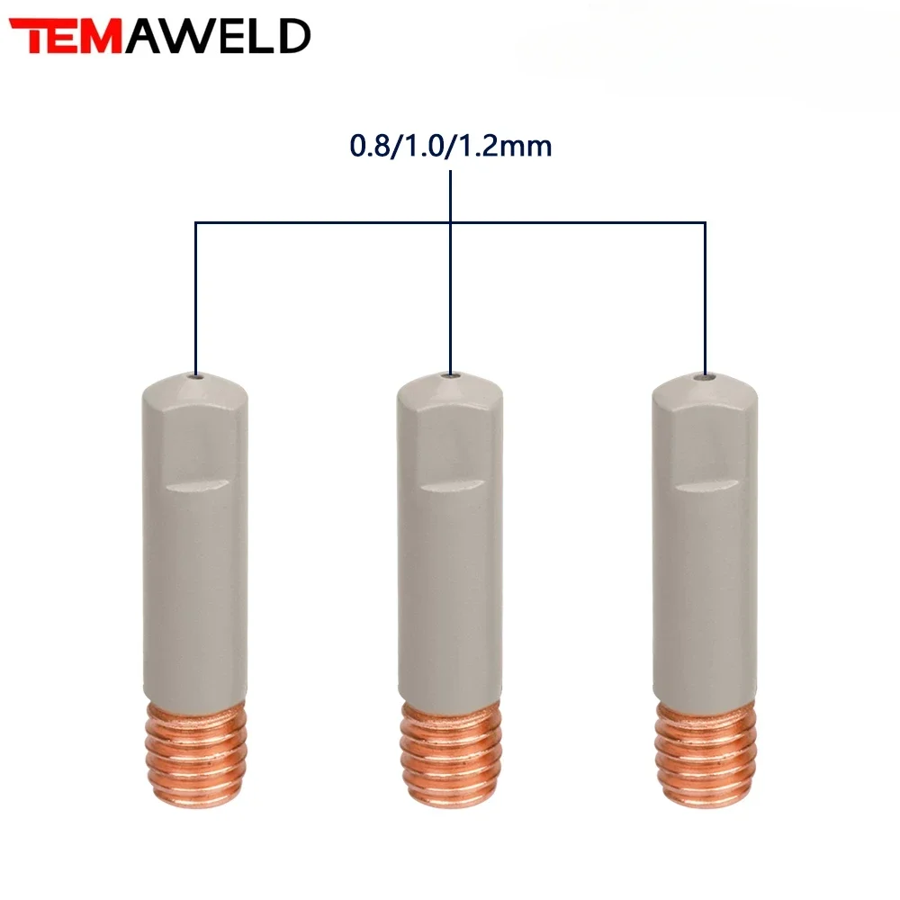 MB 14AK 15AK contatto di saldatura Tipcoating proteggere 25mm M6 ugello Gas 0.8/1.0/1.2mm MIG saldatura Torche strumento di saldatura parti