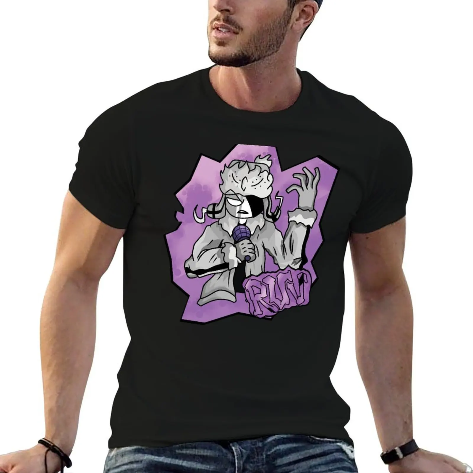 fnf cool ruv graffiti art T-Shirt man t shirts cotton t shirts for man graphic funny T-Shirt