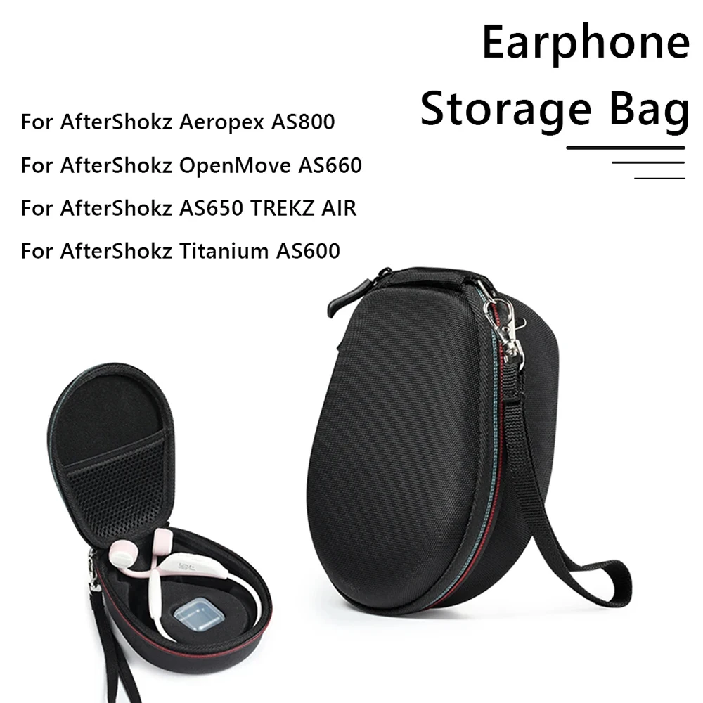 Shockproof Carrying Case Storage Bag Compatible with for AfterShokz  Aeropex Bone Conduction Headphone Travel Carrying Bag