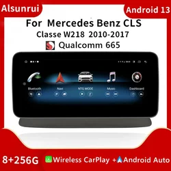 Snapdragon 665 Wireless Carplay Android 13 Car Radio For Mercedes Benz CLS Class CLS-Class W218 2010-2018 Multimedia GPS Stereo