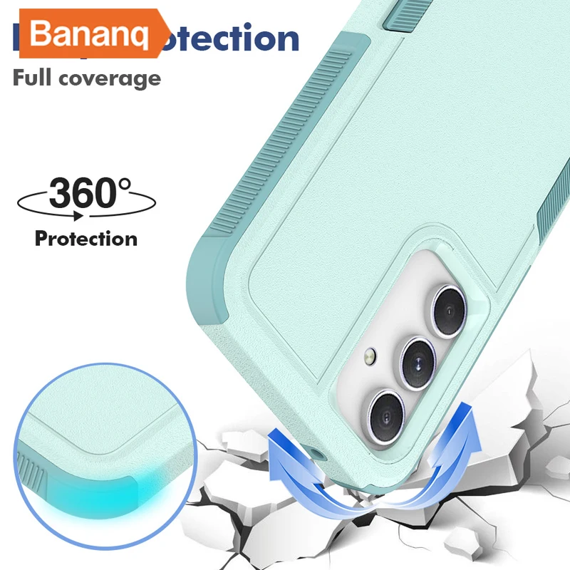 Bananq Shockproof Armor Case For Samsung S23 S22 S21 Ultra Plus Cover For Galaxy A05 A05S A25 A15 A14 4G A35 A55 A34 A54 5G