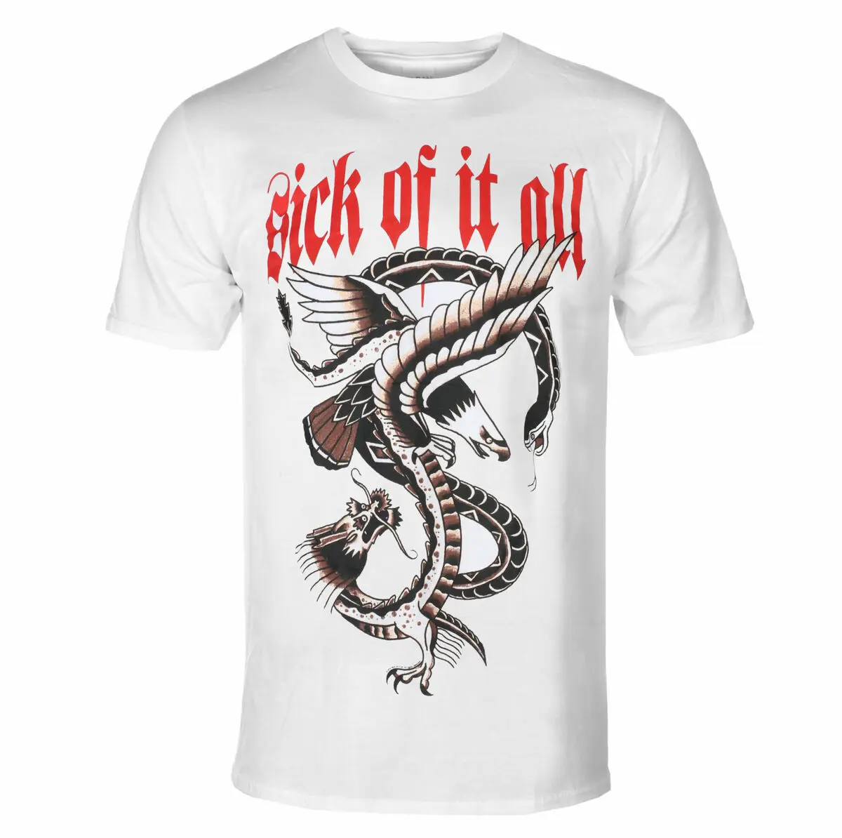 Sick of It All Graphic Cotton T-shirt Unisex Summer Short Sleeve Fashion Brand Tee Luxury Casual Vintage Tees