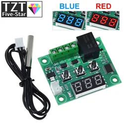 W1209 Blue/Red light DC 12V heat cool temp thermostat temperature control switch temperature controller thermometer thermo