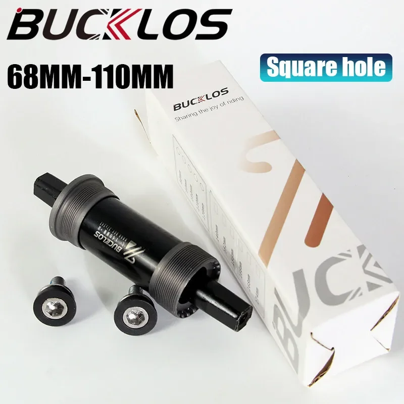 Bucklos bicicleta de estrada bb suporte inferior cônico quadrado mtb bsa 68mm 110.5 113 116 118 120 122.5 124.5 152 156 174 rosqueado bb