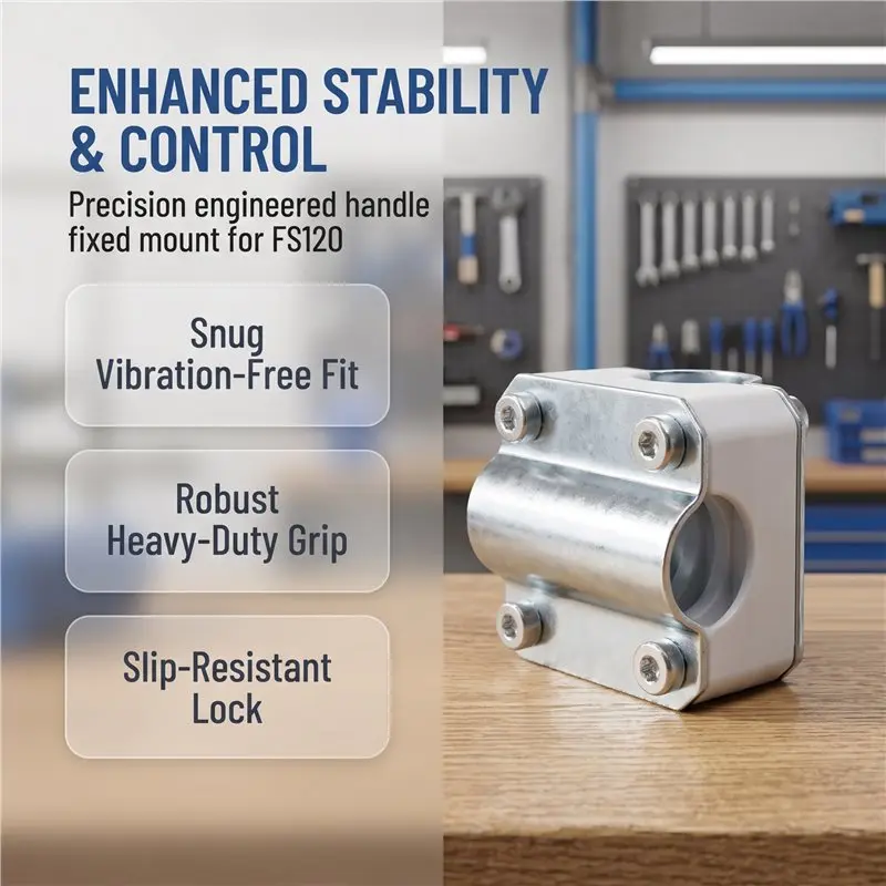 Handle Grip Mount For FS120 Trimmer - Aluminum & Plastic Housing For Secure Handle Attachment