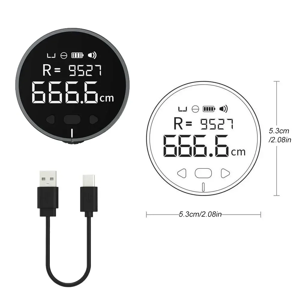 DUKA ATuMan Little Q Electric Ruler Distance Meter HD LCD Screen Measure Tools Rechargeable 99M Tape Ruler for Smart Home