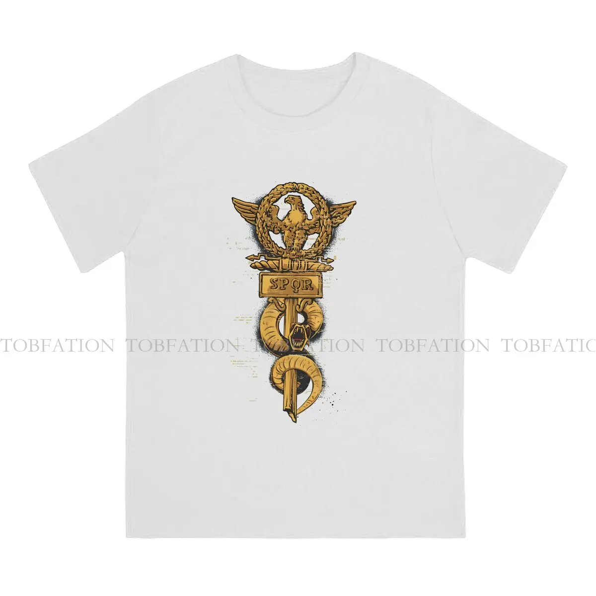 SPQR  Defenders Of Rome O Neck TShirt Ancient Rome Pure Cotton Classic T Shirt Men Clothes Individuality