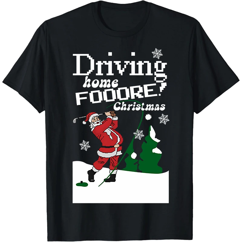 

Samichlaus Tees Santa Claus T-Shirt Golf Christmas T-shirt Funny Graphic T Shirts Women's Tees Men's Shirt Golf Course Shirts