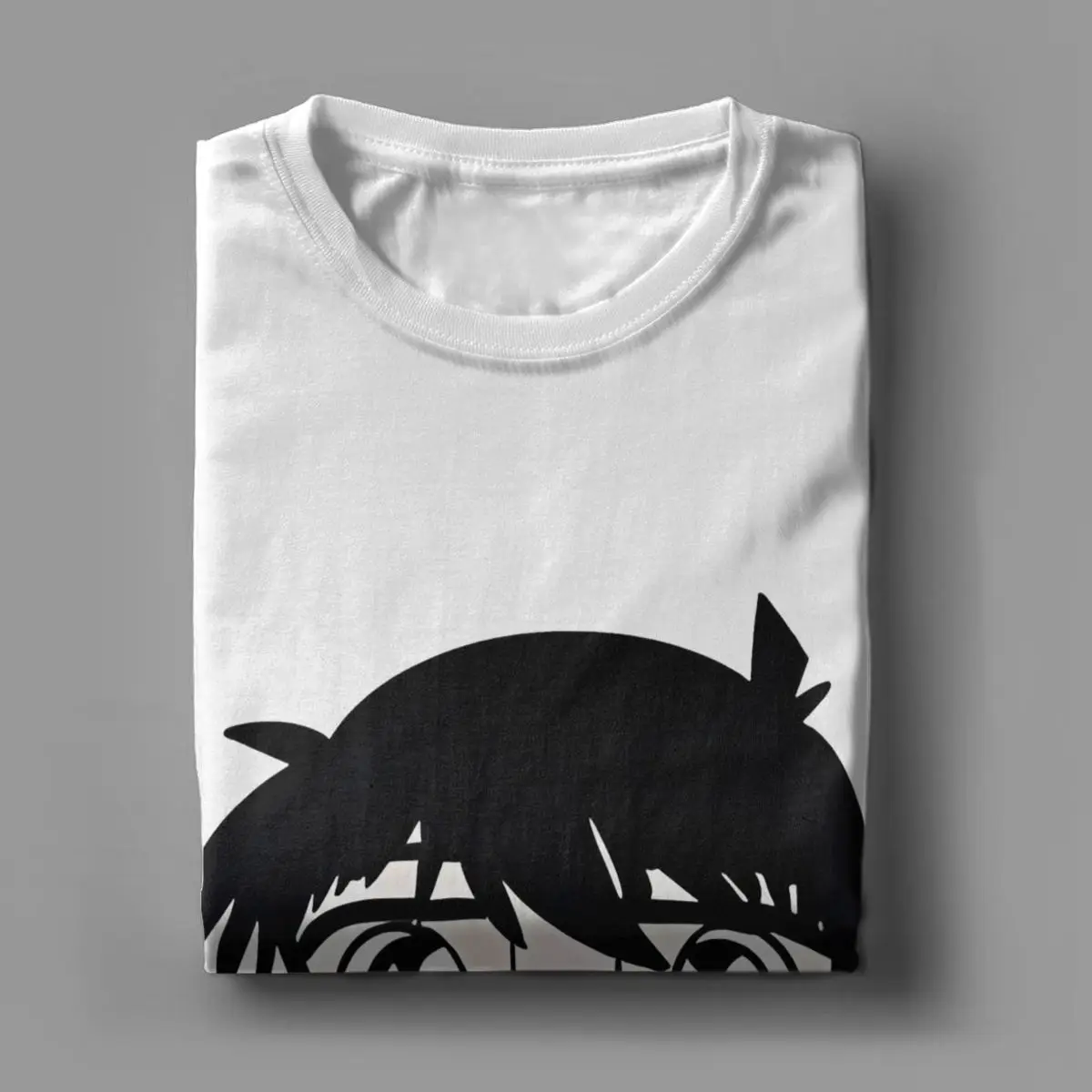 Camiseta de Detective Conan Shinichi para hombre, camisetas locas de Anime japonés, camisetas de manga corta con cuello redondo, camisetas de algodón puro de talla grande