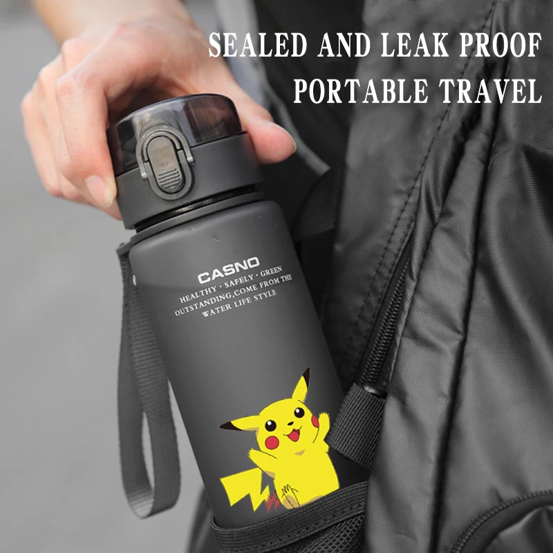 Pokemon Water Cup Anime Portable Children\'s Cute Pikachu Mewtwo Plastic Cartoon Outdoor Sports Large Capacity Water Bottle Gifts