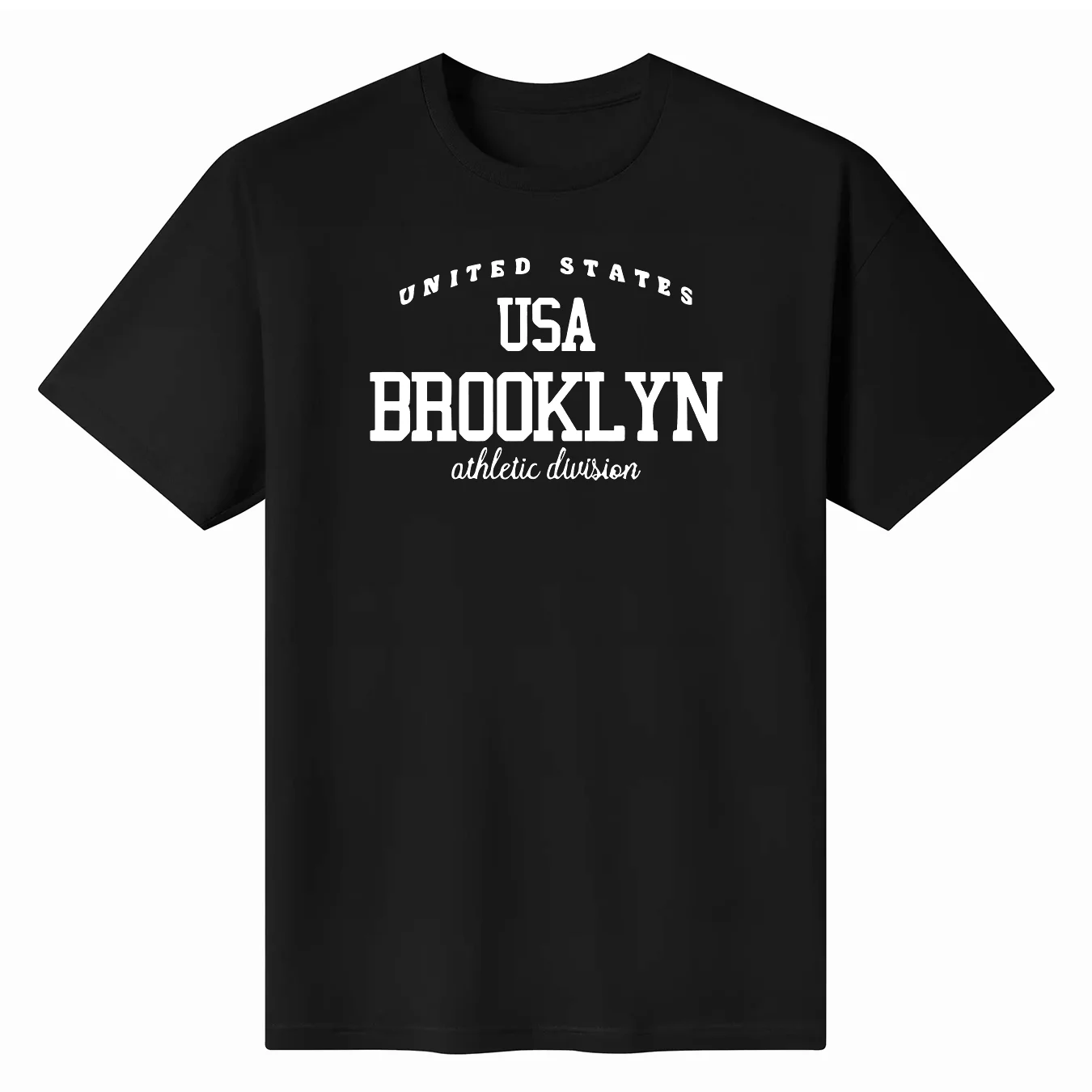 United States Usa Brookly Print T Shirts Boy Chic Comfort Tees Design Round Neck Tee Clothing Senior S-Xxxl Short Sleeved