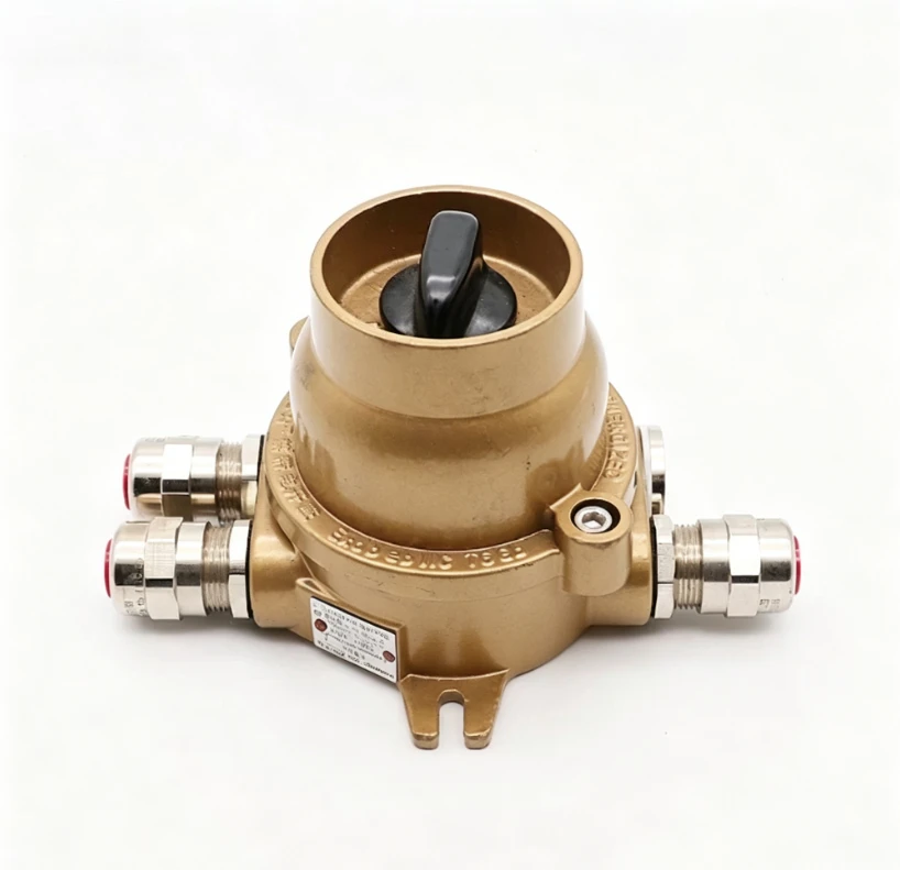 Marine copper explosion-proof switch DCHH202-2/3/4 metal watertight waterproof 16A explosion-proof certificate