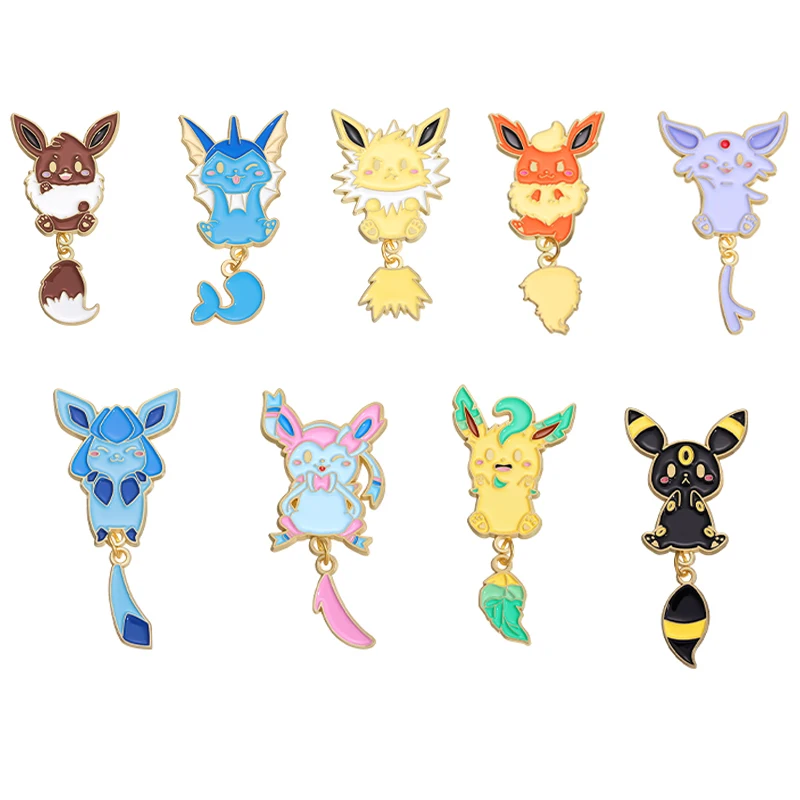 Cute Fox Enamel Pins Cartoon Brooch Backpack Hat Bag Collar Lapel Badge Jewelry Accessories Anime Fans Gift