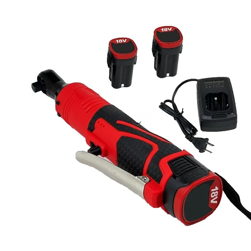DC18v Cordless Power Tool Set Charger Batteries Household Ratcheting Wrench 3/8