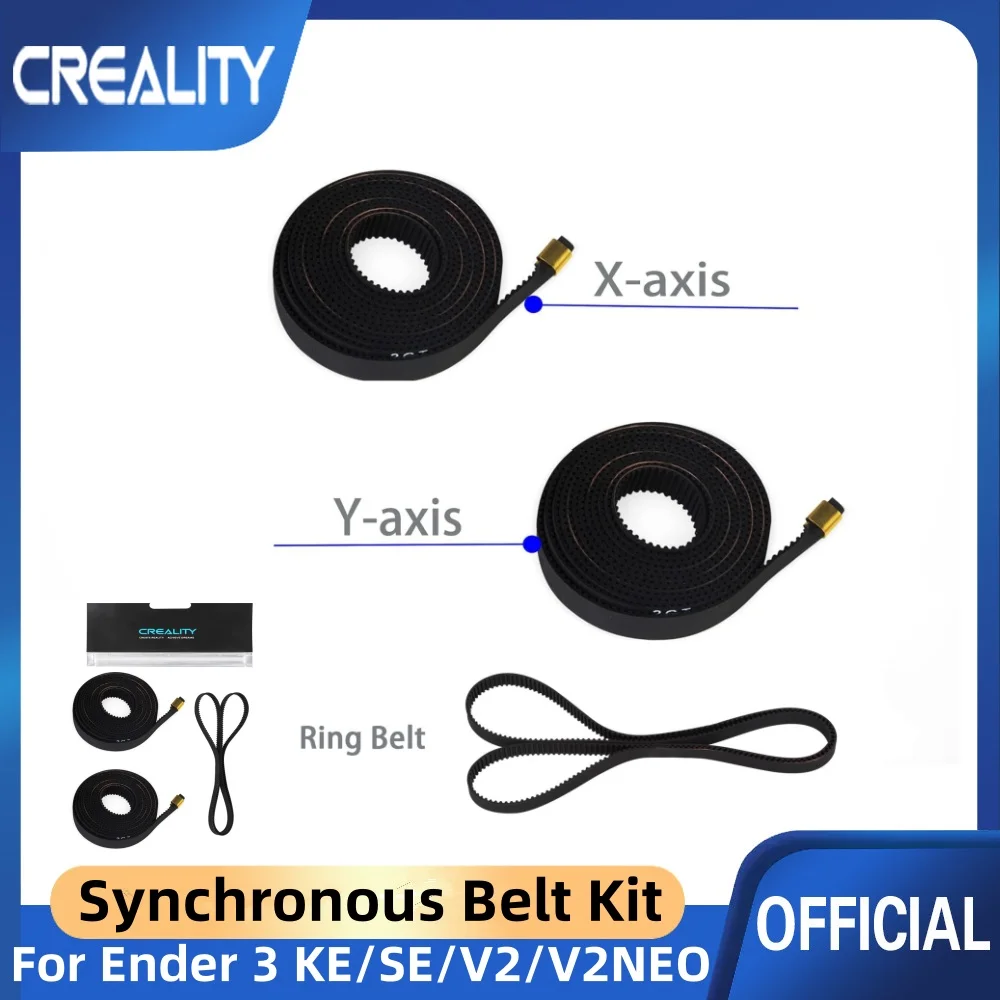 Creality Ender 3 V3 KE X+Y Axis Synchronous Belt Kit and Ring Synchronous Belt, 3D Printer Accessories for Ender 3 V3 KE/SE/V2