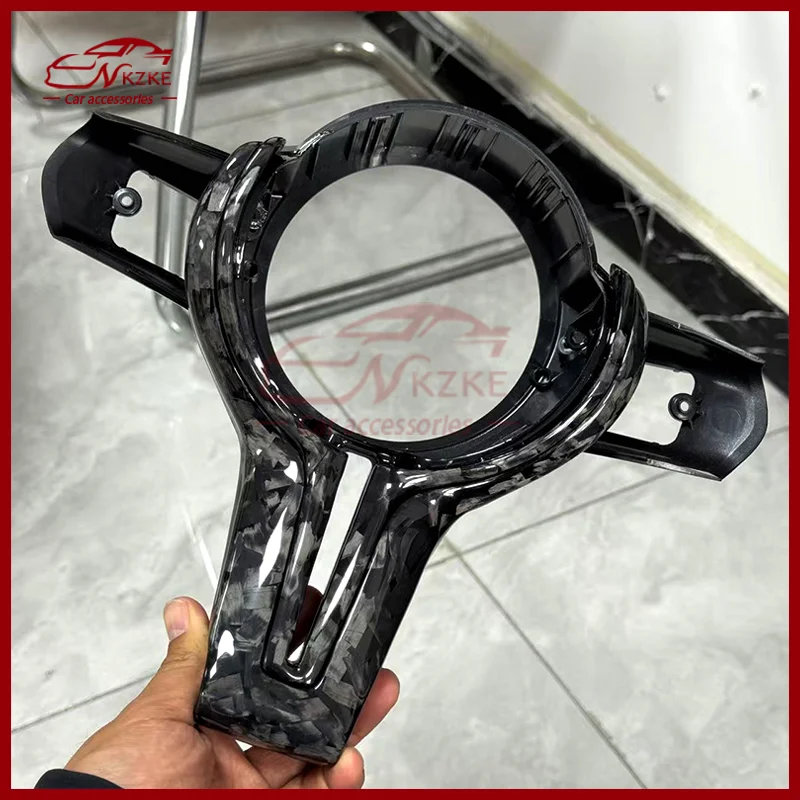 

Suitable for BMW F10 F20 F30 M3 M5 E90 E71 thong M sport steering wheel, carbon fiber decorative cover, selectable shift paddles
