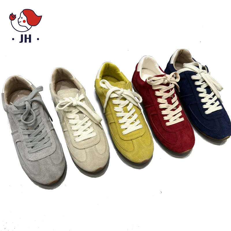 

Женские замшевые туфли на плоской подошве, повседневные зимние дизайнерские брендовые лоферы, спортивные винтажные туфли Y2k для бега, ходьбы, тренировок, обувь на шнуровке с круглым носком