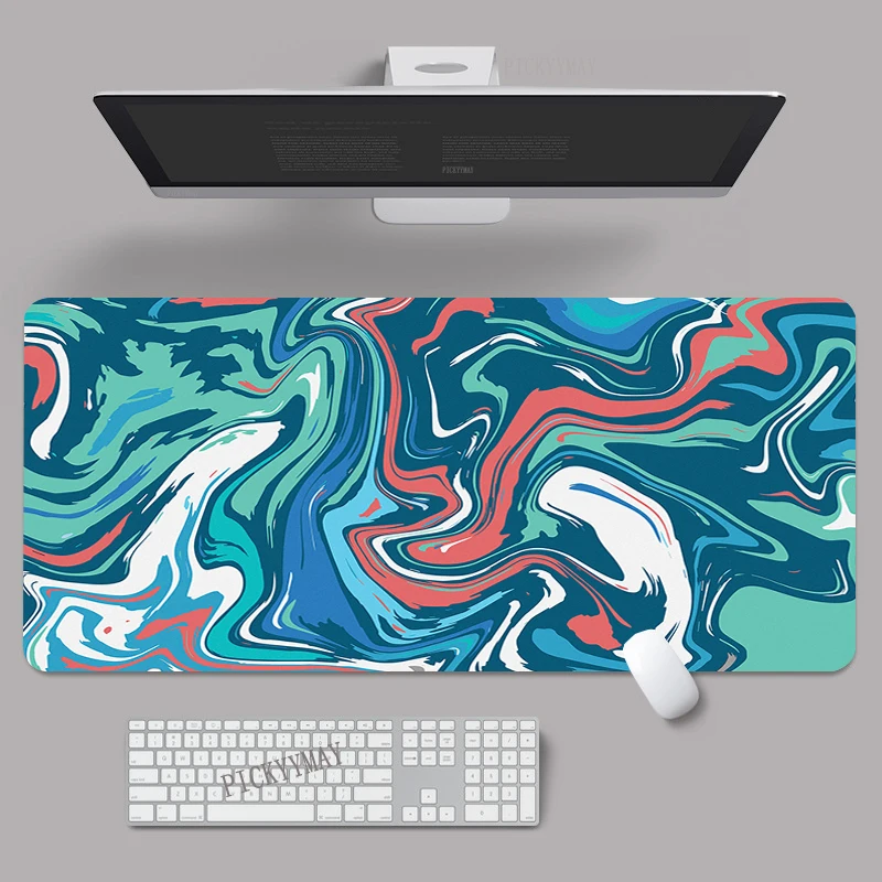 Mouse Pads Strata Liquid Office Mousepads 400x900 Large Mousepad Worker Rubber Mat Company Desk Pad Design For Gift