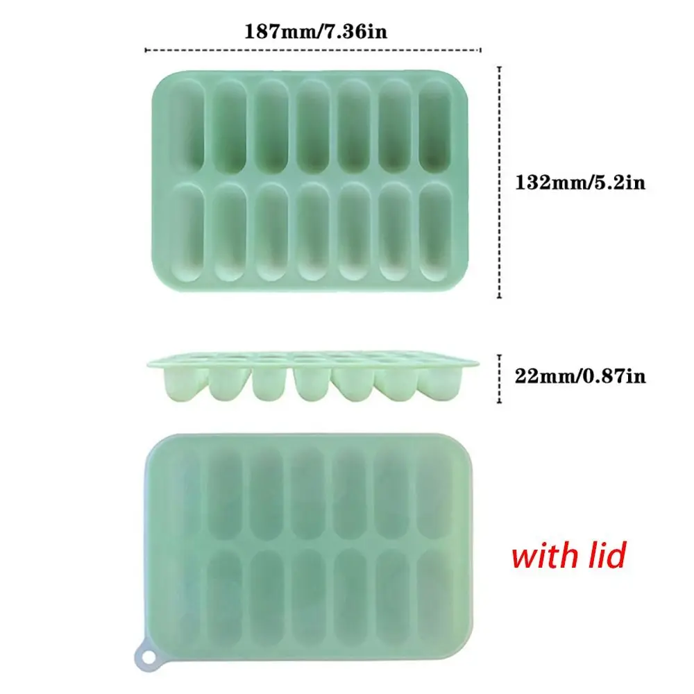 Kitchen Sausage Maker Mould Silicone Mold DIY Non-Stick 14 Form With Lid Making Sausage Mold Hot Dog Making Mould Cooking Tools view 6