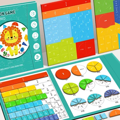 Magnetic Fraction Tiles and Circles