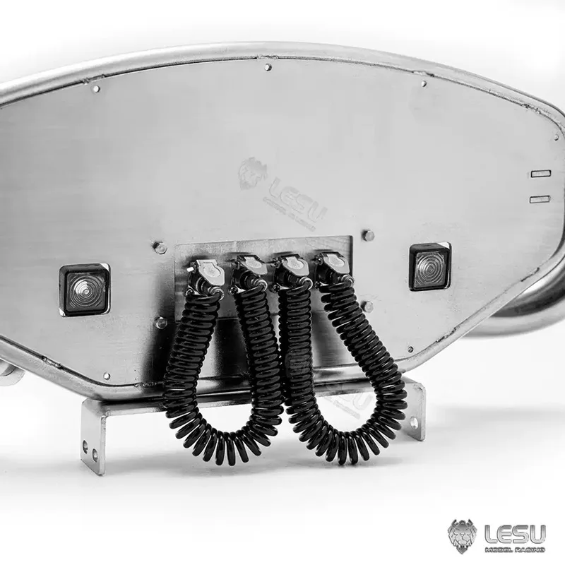 Exhaust pipe LESU 1/14 truck model toy assembly double chimney through hole R620 R470 R730 R770S