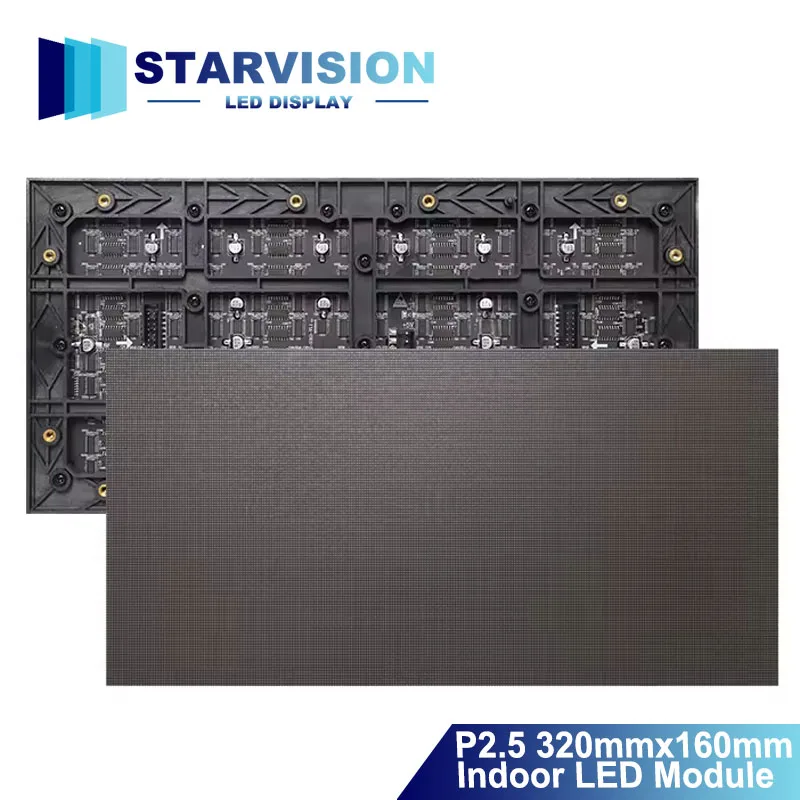 

Высококачественный внутренний полноцветный светодиодный модуль P2.5 SMD 320x160 мм, матричная светодиодная панель для дисплея