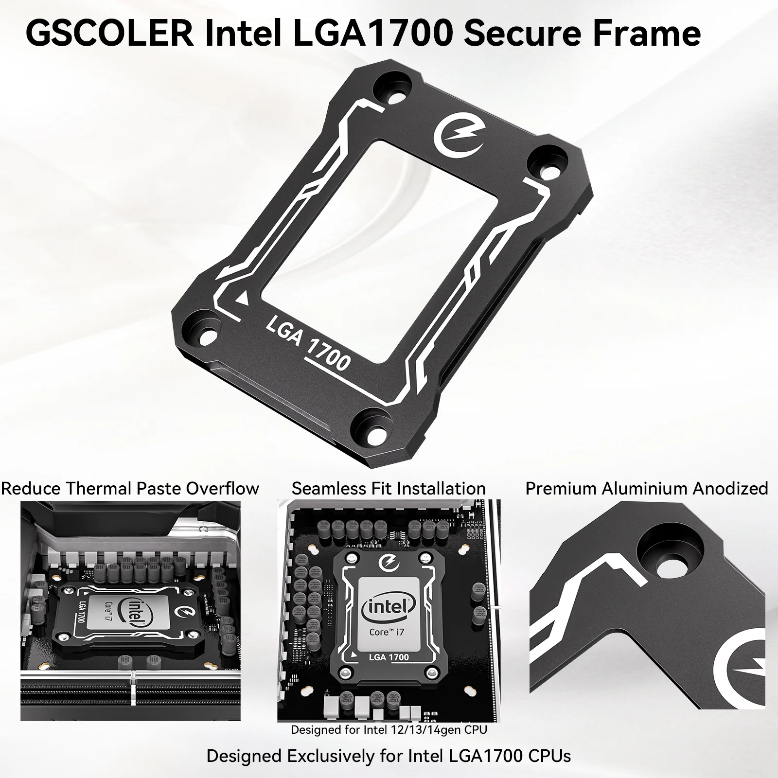 GSCOLER LGA1700 AM5 CPU anti-bending clamping device Aluminum alloy 6061 material