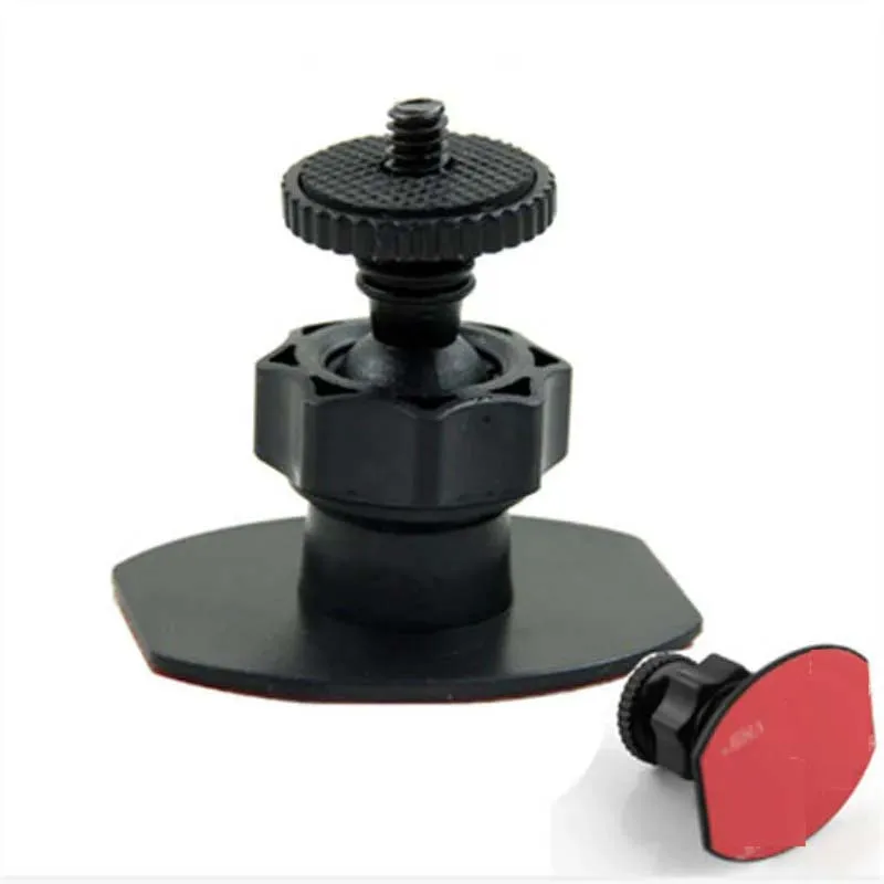 Universal 1/4 Inch 6mm Screw Head Mount Navigation Digital DashCam Camera Mini Bracket Glue Sticker Car Driving Recorder Bracket