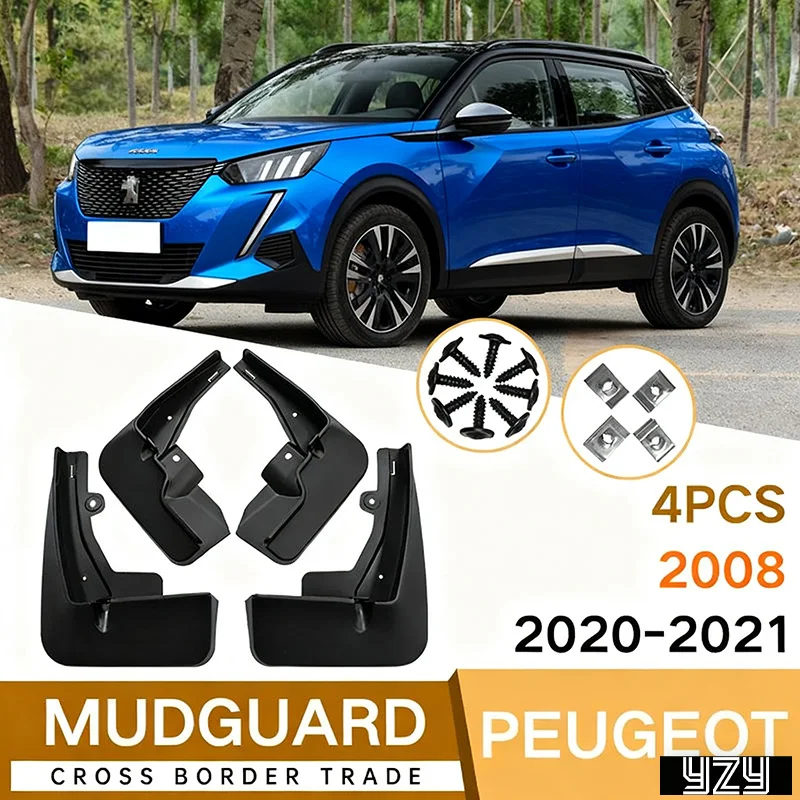 

Для Peugeot 2008 2020-2021 автомобильная шина, крыло, кожа, расширители крыльев, автомобильные аксессуары, универсальное украшение на крыло