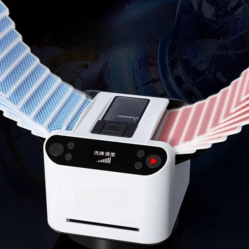 Voice card dealing machine, automatic card dealing machine, playing card shuffling and dealing machine
