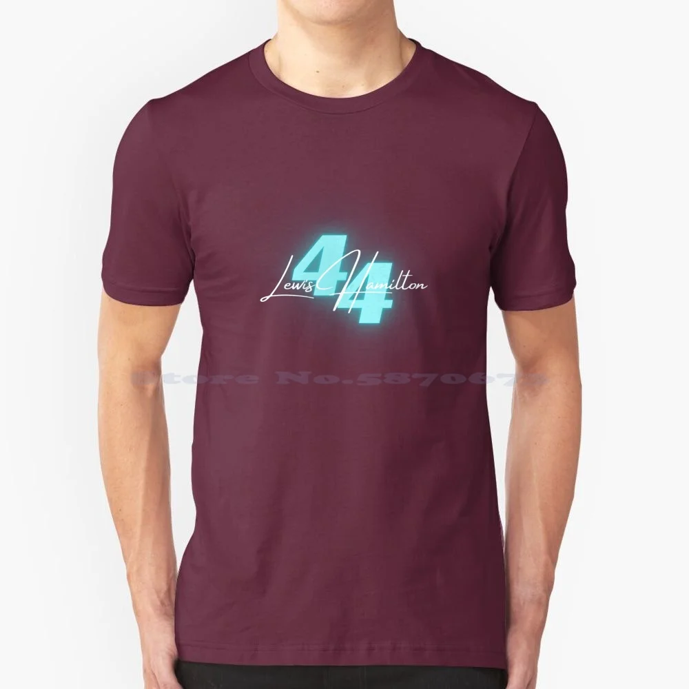 Lewis 44 Neon T Shirt 100% Cotton Tee Drivers Drivers F 1 2022 Motorsports Lewis Lewis Lewis Leader Lewis Hamilton Champion