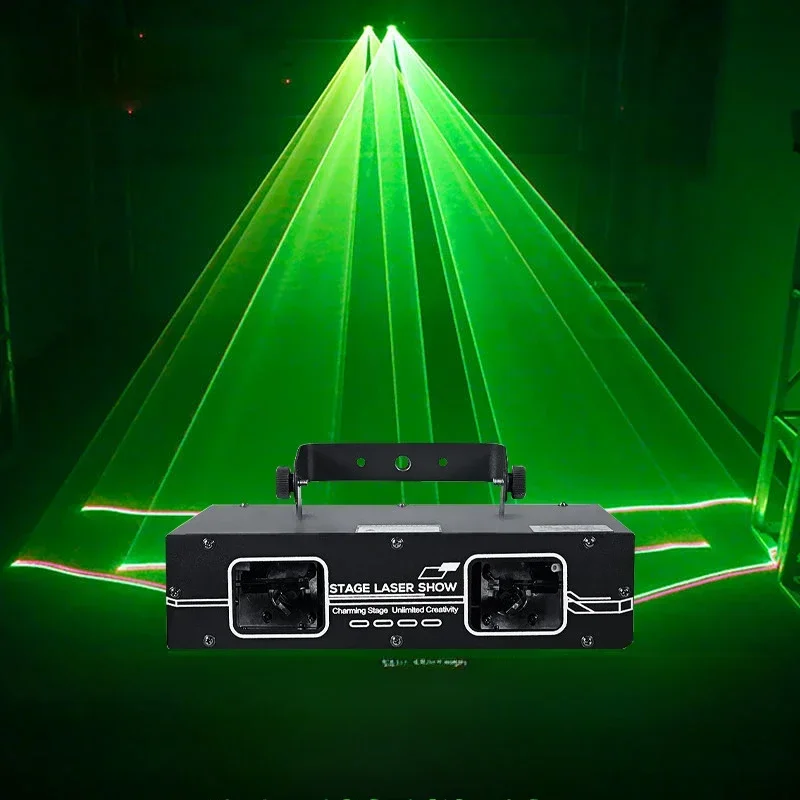 Double Hole Full Color Effect Light Ktv Dancing Private Room 3D Line of Light  Bar Stage Dj Laser light