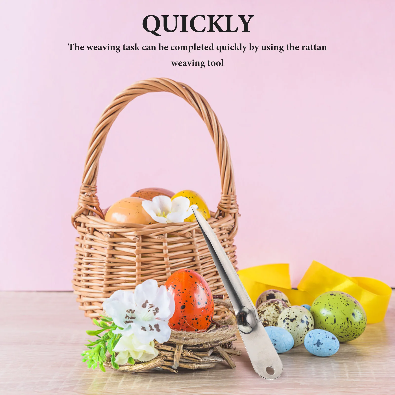 

Rattan Weaving Tool Metal Pry Pick for Chair Repair Wicker Basket Crafting Handmade Webbing Make DIY Craft Supply Efficient