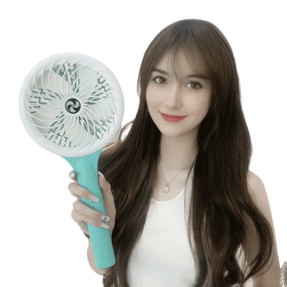 Quiet Operation Portable Electric Fan USB Rechargeable 2 Speed Handheld Mini Fan Low Noise Blower Design High Speed Fan