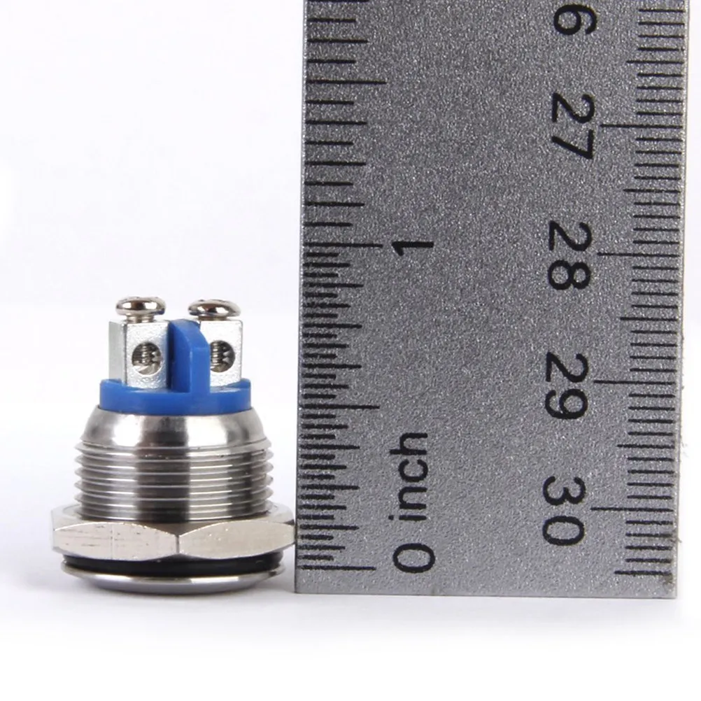 16Mm Stainless Steel Momentary Waterproof Push Button Horn Switch for Doorbell Car Boat Ignition Metal Momentary Push Button view 2