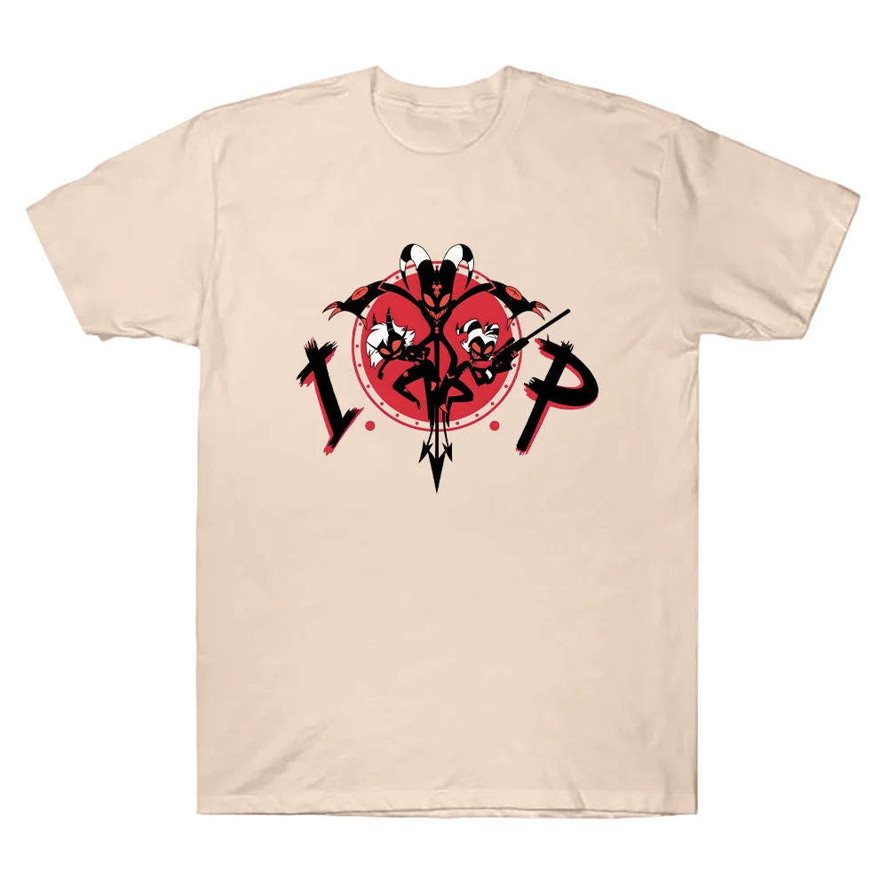 Helluva Boss Mission Zero T-Shirt Helluva Boss Anime Print Harajuku Kawaii Tee Shirt Cartoon Y2K Cotton O-neck Unisex Clothing