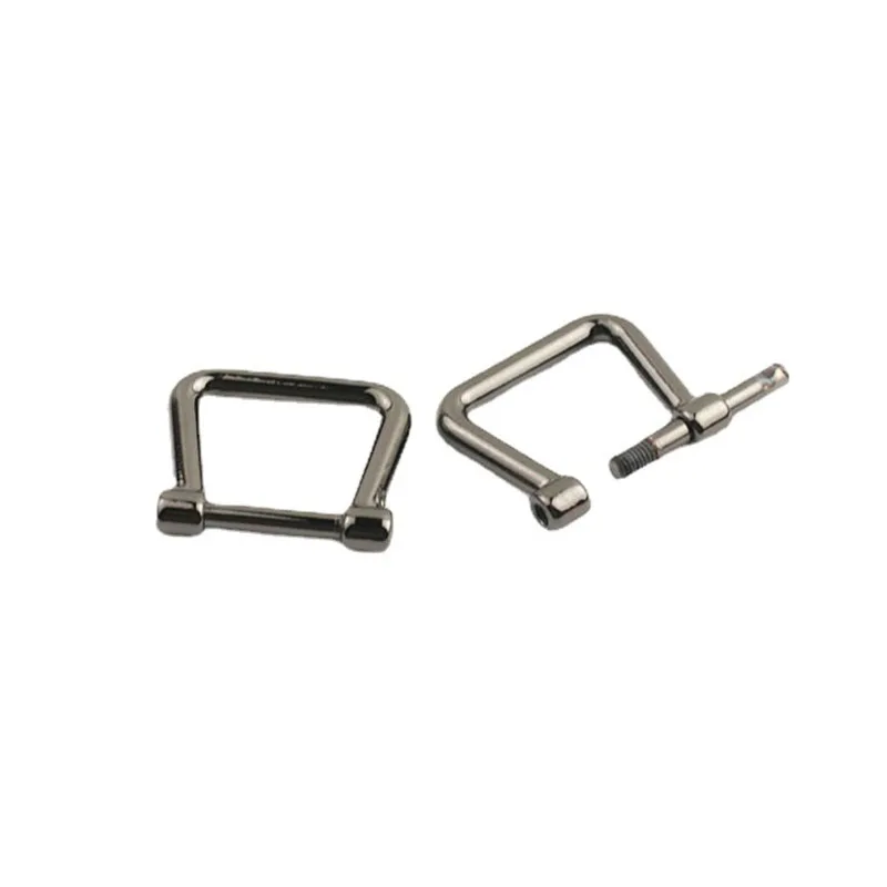 2pcs 15mm Metal Detachable Open Screw D Ring Buckle Fashion Buckle for Leather Craft Bag Strap Belt Handle Shoulder Webbing