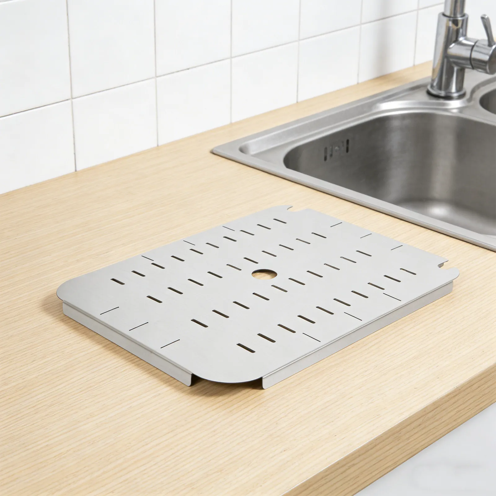Half Size Stainless Steel Steam Table Pan False Bottom Drain Tray for Hotel Pan Catering Drainage Buffet Food Prep Drying Rack