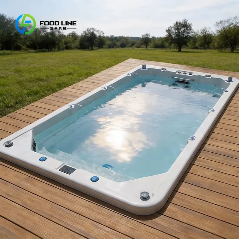 Custom Made Embedded Endless Swim Spa Pool Energy-efficient Pool Spa Hot Tubs Direct Whirlpool Spa