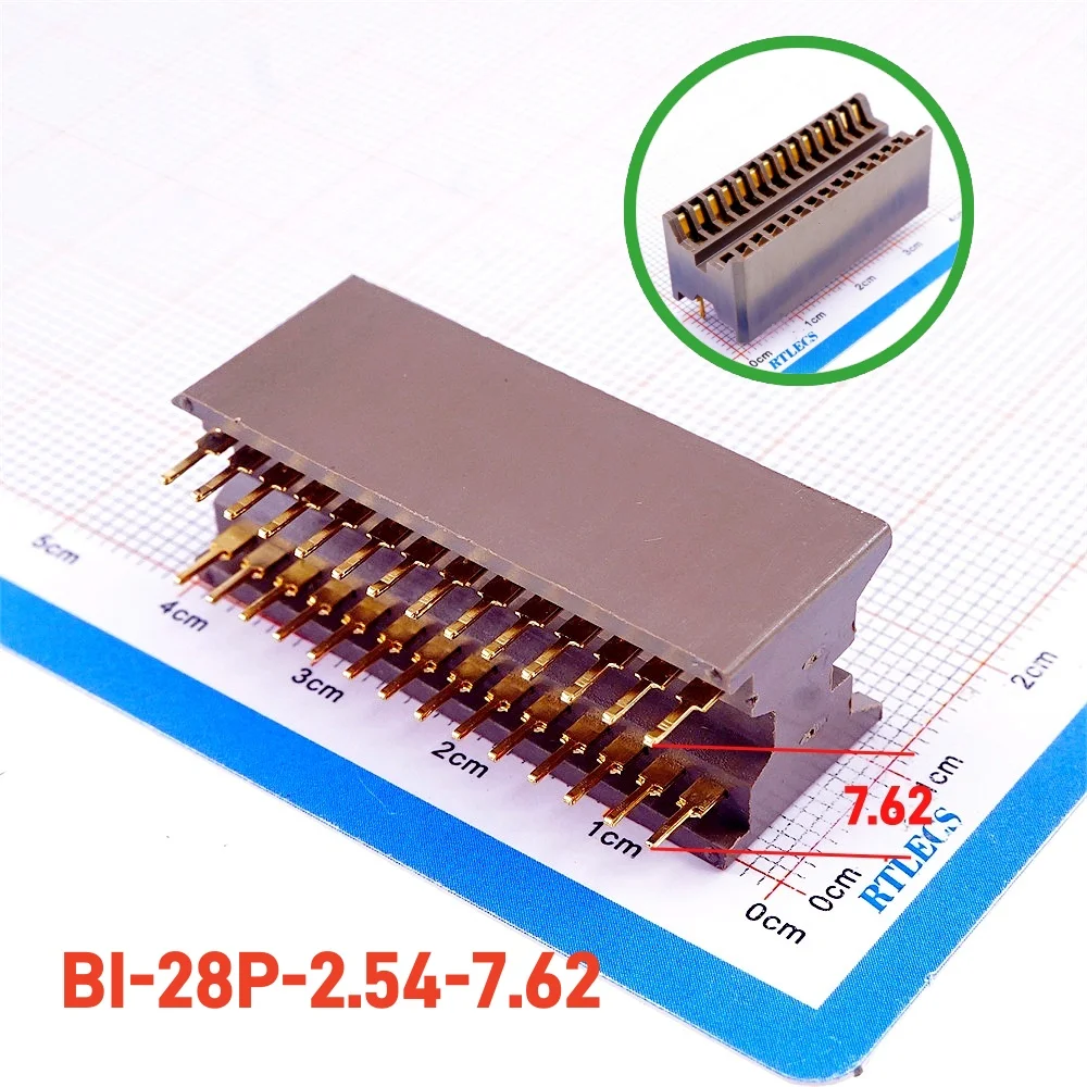 2pcs Burn In Socket DIP 2.54 mm Pitch 6 8 12 14 16 18 20 24 28 32 40 48 Pin Gold plate IC Test Socket Through Hole Dual Row