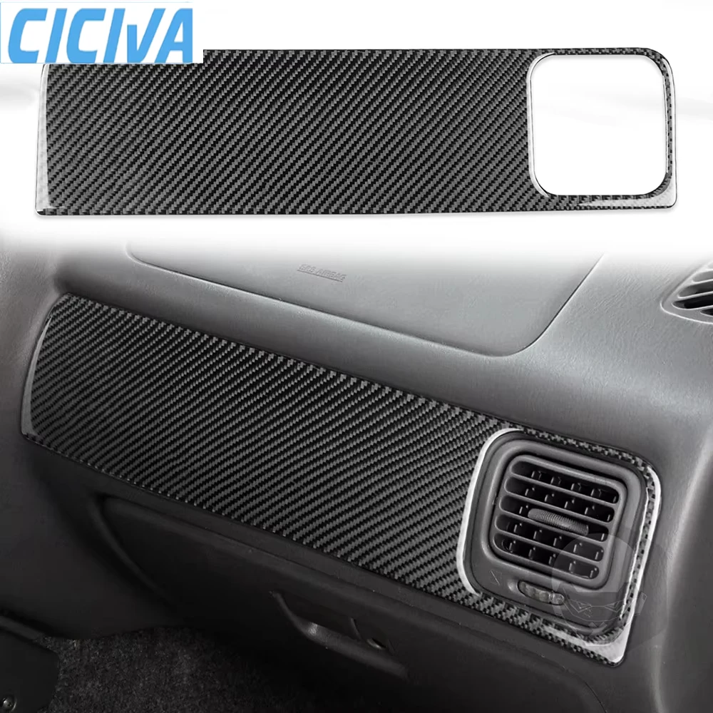 For SUZUKI Grand Vitara 1999-2002 Real Carbon Fiber Car Console Dashboard Accessories Interior Decoration Cover Sticker Auto